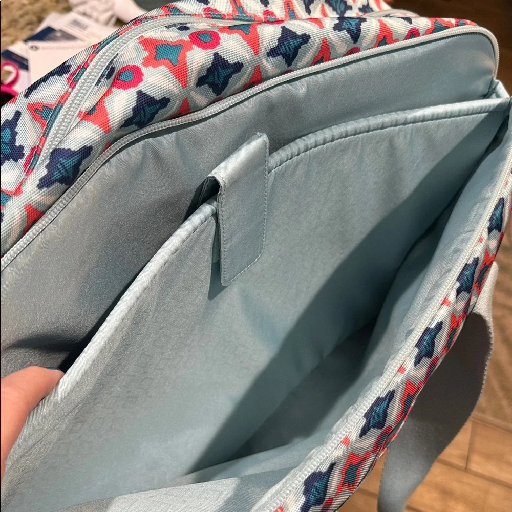 Vera Bradley Lighten Up Weekender Travel Bag Carry-on Retired Water Geo